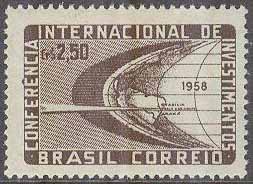 Brasilien – M  938 Internationell konferens i Belo Horizonte 1958, 1 kpl *