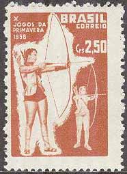 Brasilien – M  945 Sport – Sportspelen för kvinnor 1958 – Bågskytte, 1 kpl *