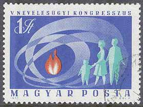 Ungern – M 2624 A Kongress om barns uppfostran 1970, 1 kpl stpl