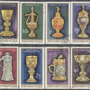 Ungern – M 2625-2632 A Guldsmedskonst bla Kannor, 8 kpl stpl