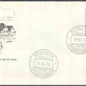 Island – FDC 1970-06-19 – Grimur Thomsen – Diktare, 1 kpl Vinjett 3