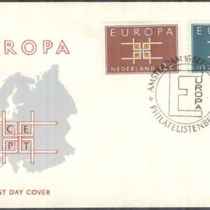 Nederländerna – FDC 1963-09-16 – Europa CEPT 1963, 2 kpl Vinjett