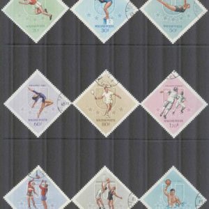 Ungern – M 2153-2161 A Sport – Universiaden i Budapest 1965 bla Tennis 9 kpl stpl