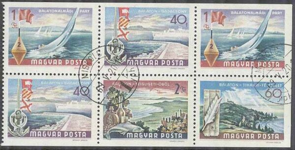 Ungern - M 2502 D,E-2418 E-2519 D,E-2420 D Lanskap vid Havet, 6-Block kpl stpl
