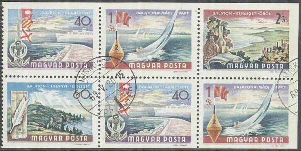 Ungern - M 2502 D-2418 D-2519 D,E-2420 E Lanskap vid Havet, 6-Block kpl stpl