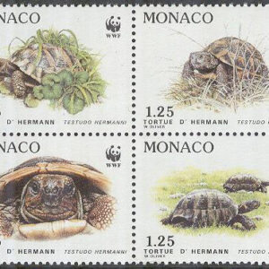 Monaco – M 2046-2049 Havsdjur – Grekisk Sköldpadda – Naturskydd – WWF, 4-block kpl**