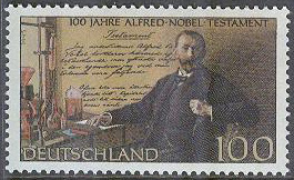 Tyskland – M 1828 Alfred Nobels testamente 100 år, 1 kpl **