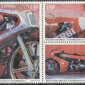 Spanien – M 5023-5024 + Zf Historiska Motorcyklar II bla Bultaco, 3-Block kpl **