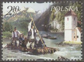 Polen – M 4149 Flodresa på flotte på floden Dunajec, 1 kpl **