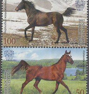 Kirgizistan – Express Post – M   65-66 Hästar – Vänskap med Belarus, par kpl **