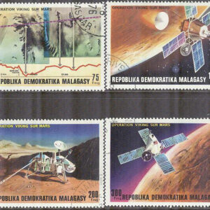 Madagaskar – M  814-817 Rymdprojektet Viking till Mars, 4 kpl stpl