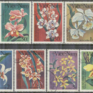 Vietnam – M 1425-1431 Blommor – Orkidéer, 7 kpl stpl