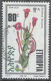Etiopien – M 1411 Blommor – Rosendunört, 80 C stpl