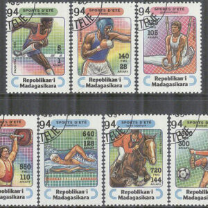 Madagaskar – M 1709-1715 Olika Sporter bla Fotboll & Boxning, 7 kpl stpl