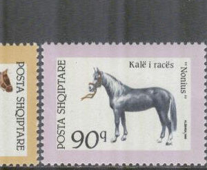 Albanien – M 2506-2607, 2609 Hästraser i Albanien bla Nonius, 3 olika **