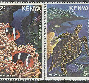 Kenya – M  170, 172 Havsdjur – Fiskar & Sköldpadda, 2 olika **