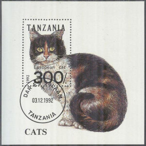 Tanzania – M BL 201 Katter – Europeisk katt, Block stpl