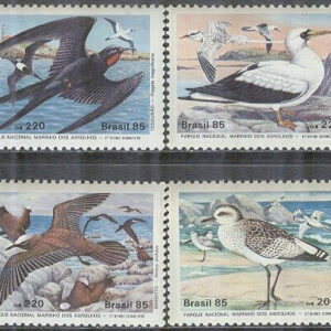 Brasilien – M 2122-2125 Fåglar i nationalparken Marinho dos Abrolhos, Bahia. 4 kpl **