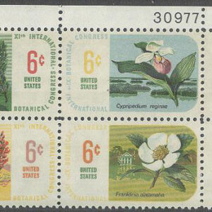 USA – M  986-989 Blommor – Internationell Botanisk kongress, 4-Block kpl **