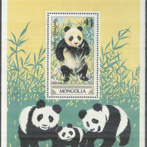 Mongoliet – M 2165 (BL 152) Jättepanda, block **