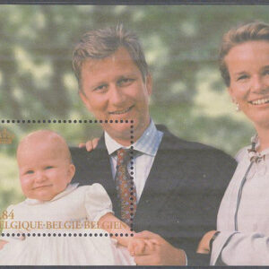 Belgien – M BL  85 Prinsessan Elisabeths  – Prins Philippe & Prinsessan Mathilde, Block **