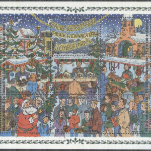 Belgien – M BL  67 Jul 1996 – Julmarknad med bla Jultomte, Block **