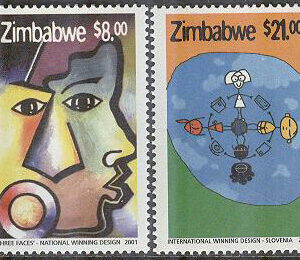 Zimbabwe – M  714-715 Internat året för Dialog med civilisationen, 2 kpl **