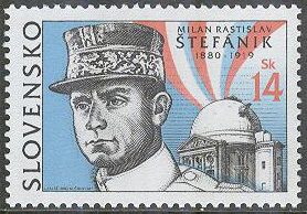 Slovakien – M  452 Milan Stefánik – Tjeckoslovakisk politiker, 1 kpl **
