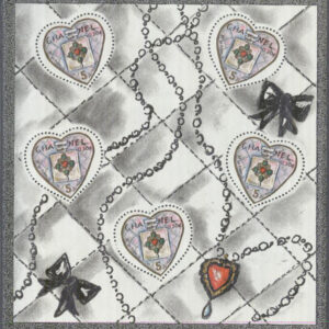 Frankrike – M 3774 I Hälsningsfrimärken – Valentins Dag 2004, Miniark kpl **