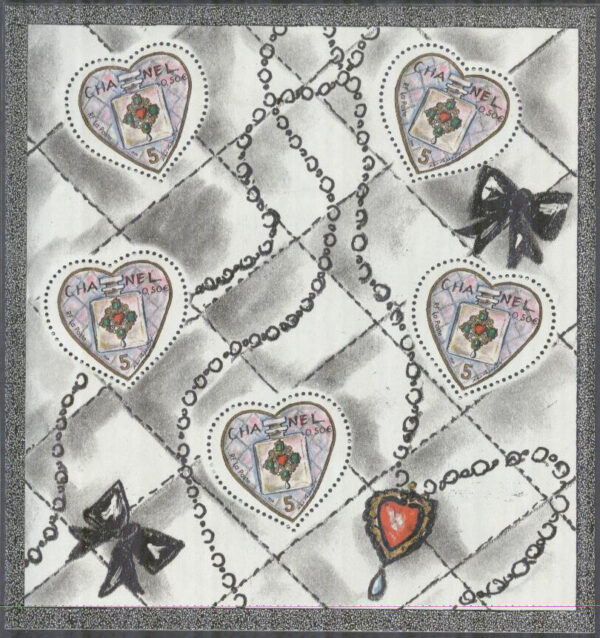 Frankrike - M 3774 I Hälsningsfrimärken - Valentins Dag 2004, Miniark kpl **