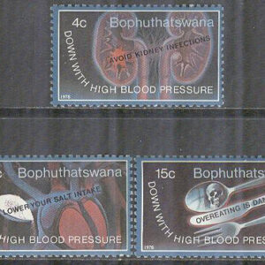 Bophuthatswana – M   22-24 Värlssundhetsdagen – Kampen mo högt blodtryck, 3 kpl **