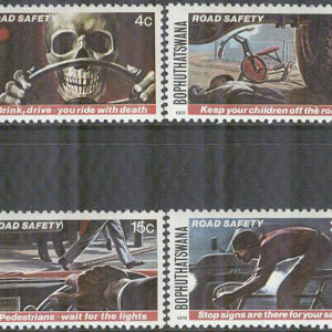Bophuthatswana – M   25-28 Säkerhet i Trafiken, 4 kpl **