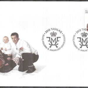 Grönland – FDC 2007-01-15 – Kronprinsparet, 1 kpl Vinjett 1