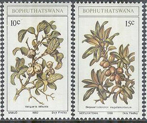 Bophuthatswana – M   56-59 Vildväxter bla Oleander, 4 kpl **