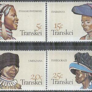 Transkei – M   92-95 Huvudbonader hos Xhosa kvinnor, 4 kpl **