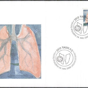 Grönland – FDC 2008-05-24 – Kamp mot Tuberkulos, 1 kpl Vinjett 1