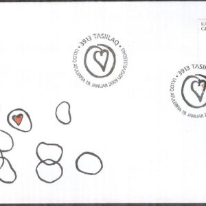 Grönland – FDC 2009-01-19 – Kamp mot Cancer, 1 kpl Vinjett 1