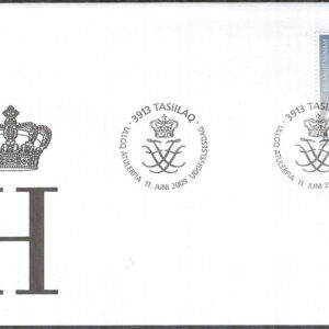 Grönland – FDC 2009-06-11 – Prins Henrik 75 år, 1 kpl Vinjett 1
