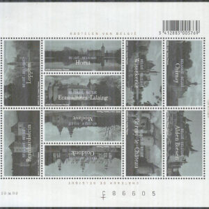 Belgien – M 3124-3133 Turism – Belgiska slott bla Ooidonk, Miniark kpl **