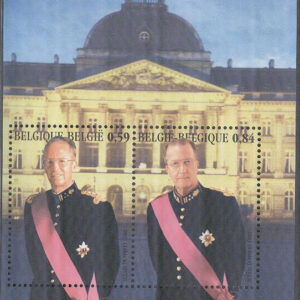 Belgien – M BL  90 Kung Baudouin död 10 år & Kung Albert II på tronen i 10 år, Block **