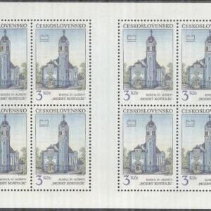 Tjeckoslovakien – M 3097 Historiska motiv från Bratislava – Byggnader, Miniark kpl **