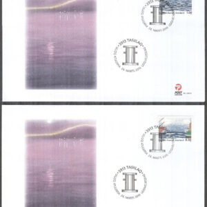 Grönland – FDC 2010-05-01 – Livet vid kusten – Landskap, 2 kpl Vinjett 1