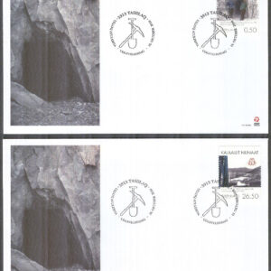 Grönland – FDC 2010-10-18 – Gruvdrift på Grönland bla Koppargruva, 2 kpl Vinjett 1