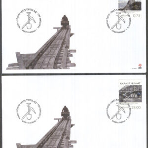 Grönland – FDC 2011-10-17 – Gruvdrift på Grönland II bla Kolgruva, 2 kpl Vinjett 1
