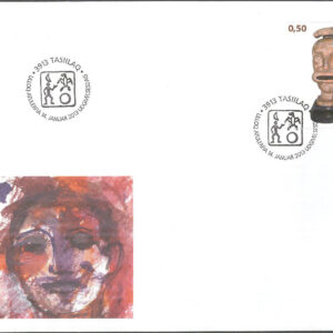 Grönland – FDC 2013-01-14 – Samtida konst VII – Olika motiv, 3 kpl Vinjett 1