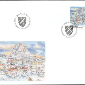 Grönland – FDC 2013-06-11 – Uummannaq 250 år, 1 kpl Vinjett 1