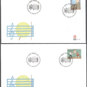 Grönland – FDC 2014-01-20 – Europa 2014 – Musikinstrument, 2 kpl Vinjett 1