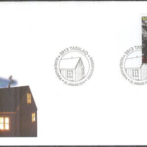 Grönland – FDC 2014-01-20 – Hemlösa – Barnansikte, 1 kpl Vinjett 1