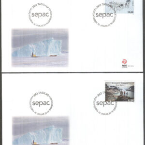 Grönland – FDC 2016-01-18 – SEPAC 2016 – Årstider bla Hudspann, 2 kpl Vinjett 1