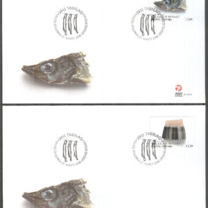 Grönland – FDC 2016-03-21 – Norden 2016 – Matkultur bla Fisk, 2 kpl Vinjett 1